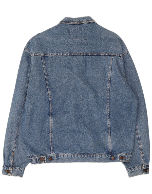 Jaqueta jeans masculina Casucci UK 40 grande algodão azul