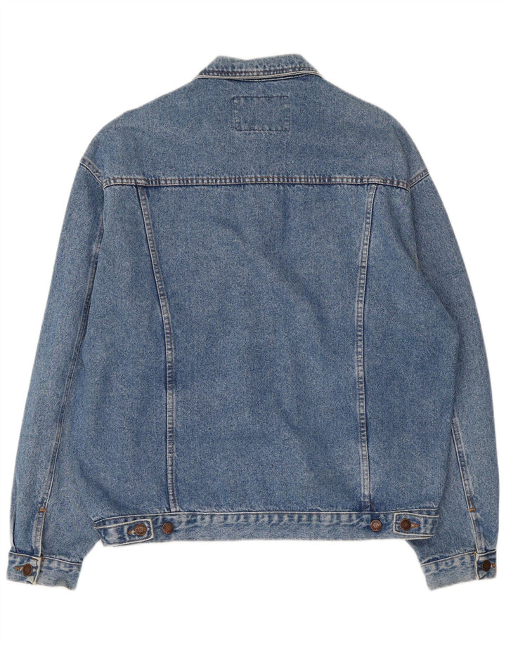 Jaqueta jeans masculina Casucci UK 40 grande algodão azul