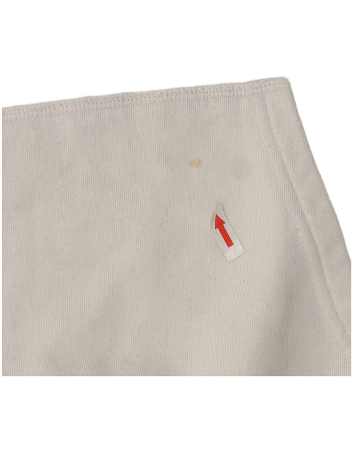 Jumper feminino com capuz grande ELLESSE Reino Unido 16 grande algodão branco