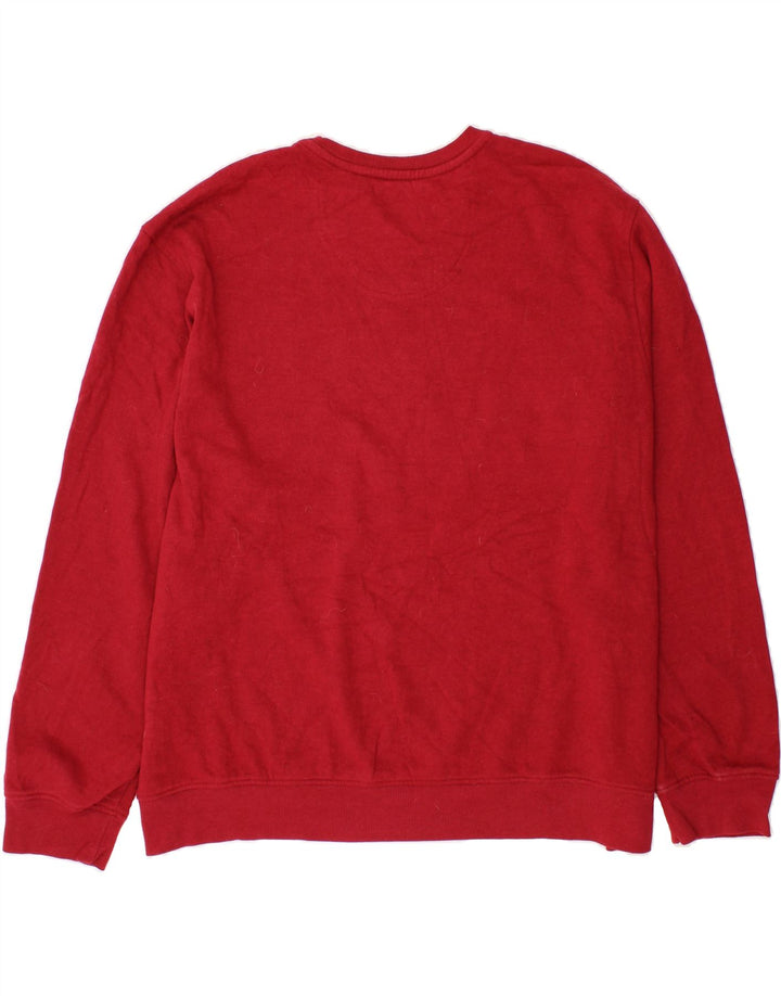 IZOD Mens Sweatshirt Jumper 2XL Red Vintage Izod and Second-Hand Izod from Messina Hembry 