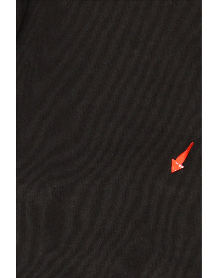 PUMA feminino gráfico moletom com capuz Reino Unido 16 grande preto colorblock algodão