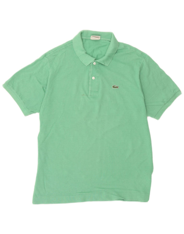 Camisa polo masculina Lacoste tamanho 6 XL algodão verde
