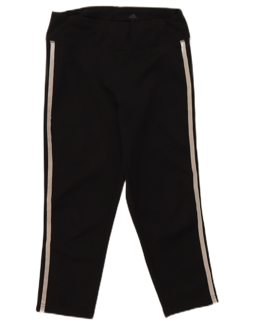 Adidas Womens Aeroready Capri Leggings Reino Unido 8/10 Pequeno Poliéster Preto