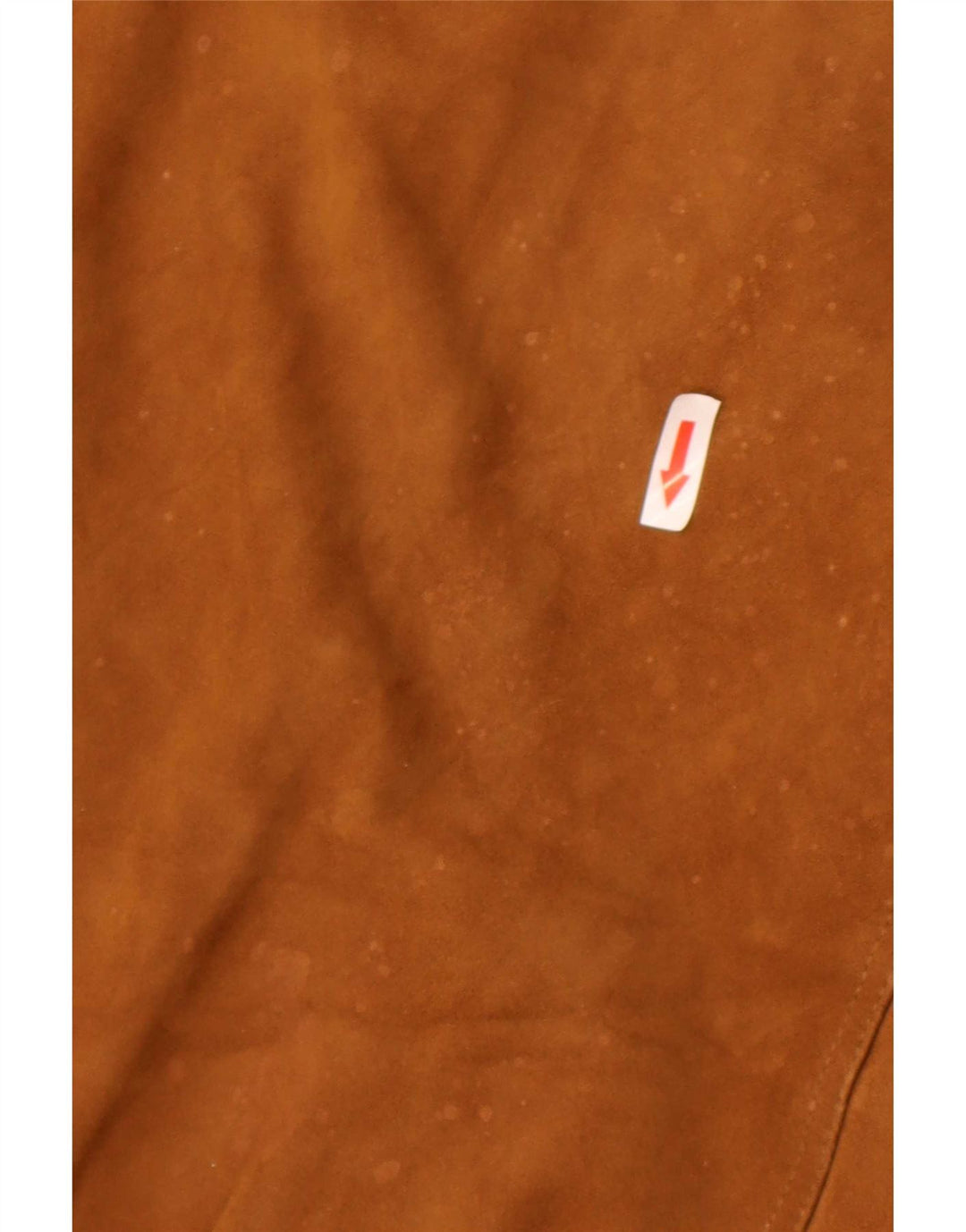 Jaqueta bomber masculina vintage de camurça IT 48 couro marrom médio