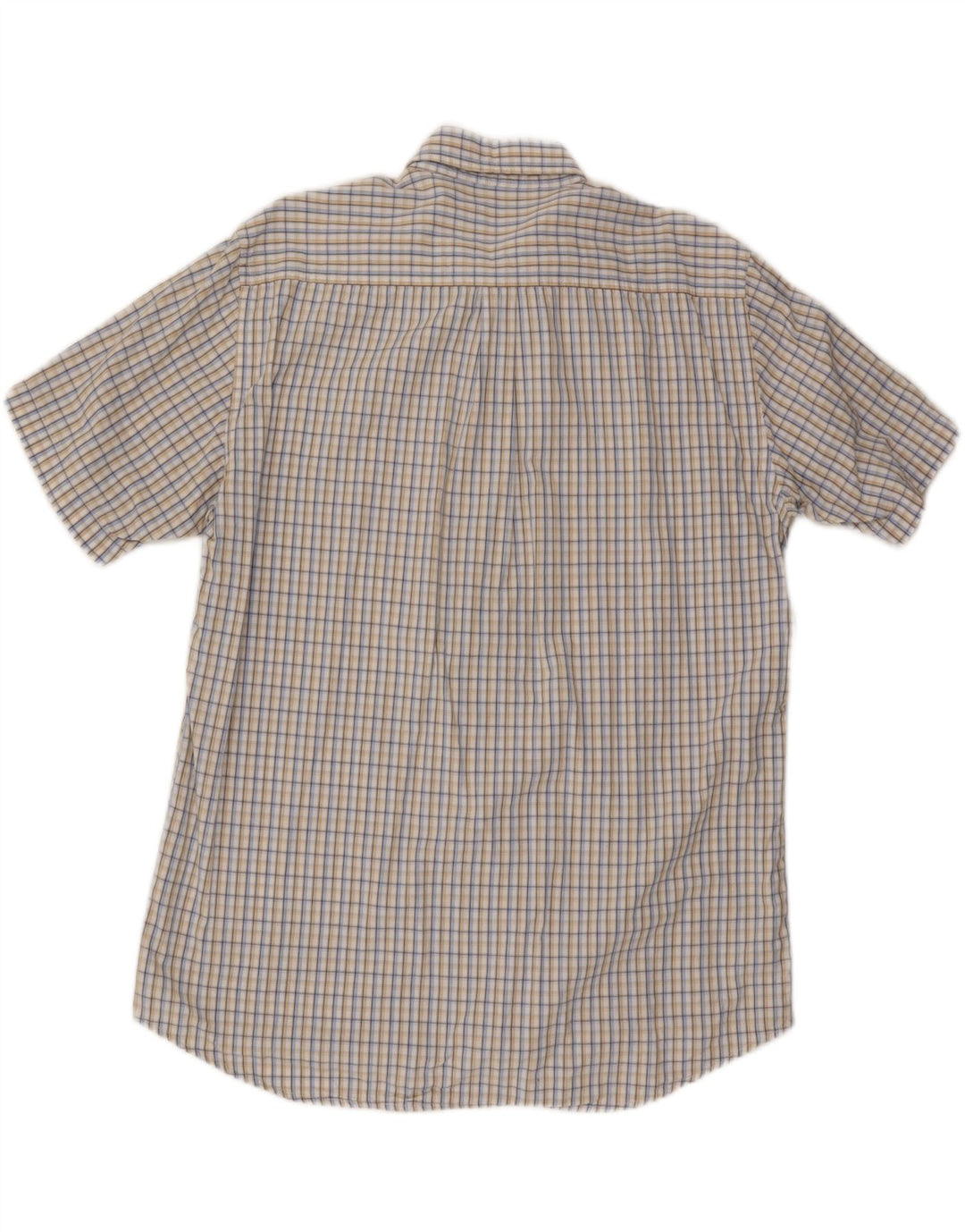 Camisa masculina de manga curta Kappa 3XL algodão xadrez multicolorido