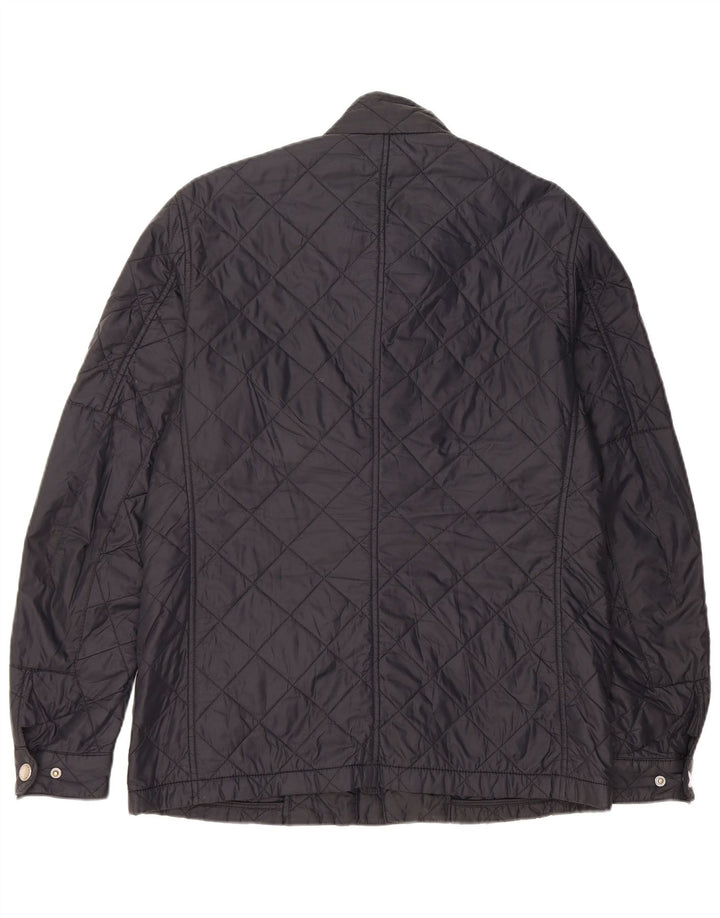 Jaqueta acolchoada masculina Barbour UK 38 poliamida azul marinho médio