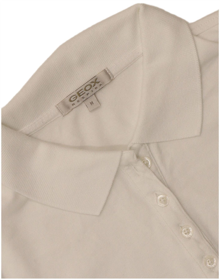 Camisa polo feminina Geox Respira UK 12 médio branco