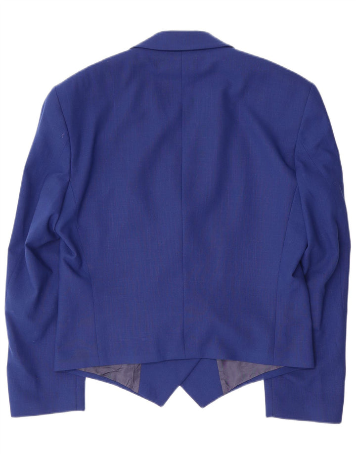 Jaqueta blazer feminina ERIC LASALLE com peito duplo IT 48 XL azul