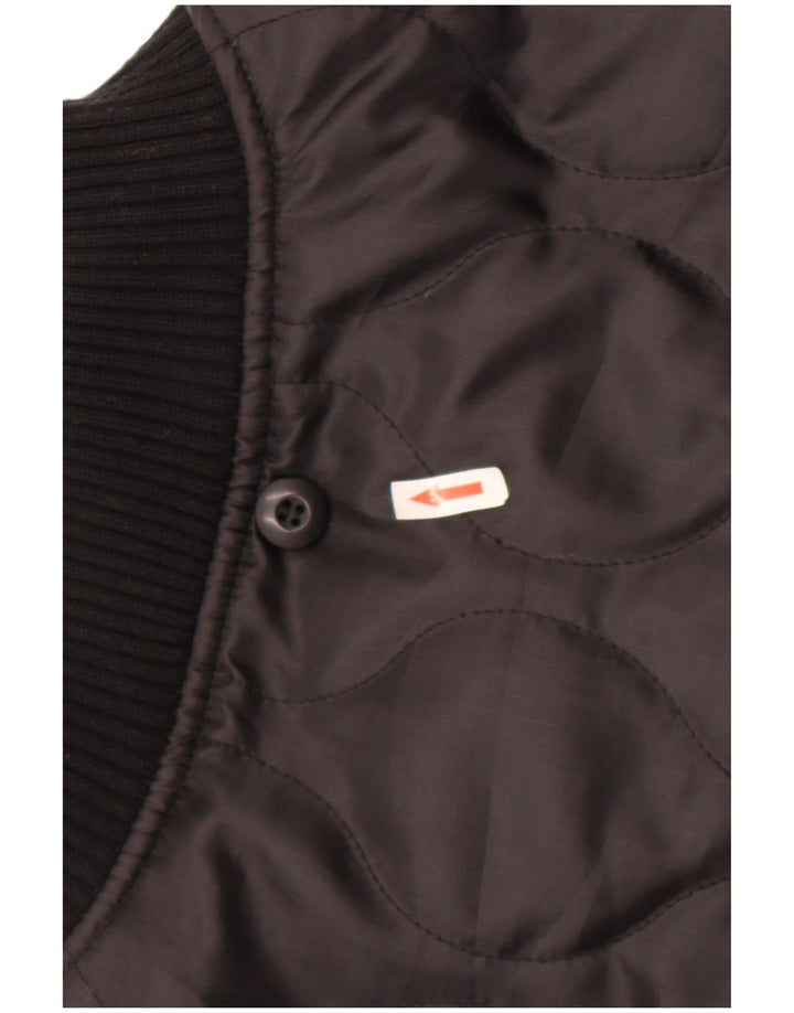 Jaqueta masculina acolchoada Brandit UK 48 4XL poliéster preto