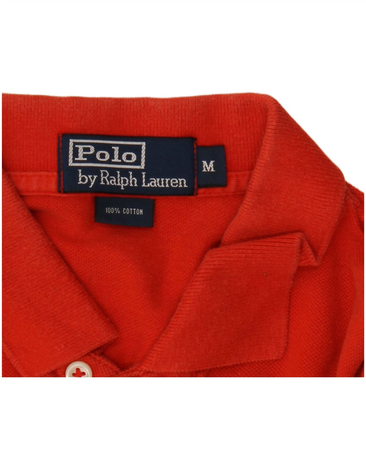 Camisa polo masculina Polo Ralph Lauren de algodão vermelho médio