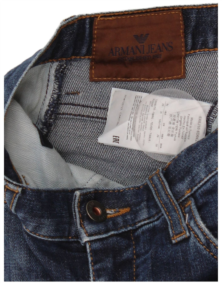 Calça jeans feminina Armani W29 L29 azul algodão