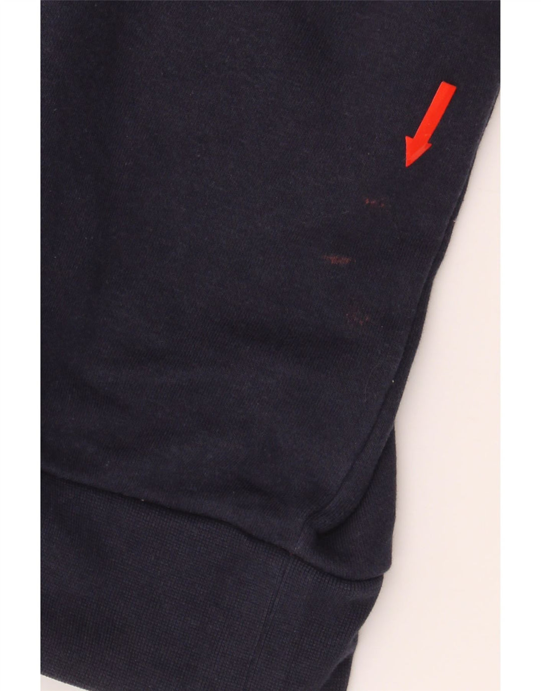 DKNY Mens Sweatshirt Jumper Large Navy Blue Colourblock Cotton Vintage Dkny and Second-Hand Dkny from Messina Hembry 