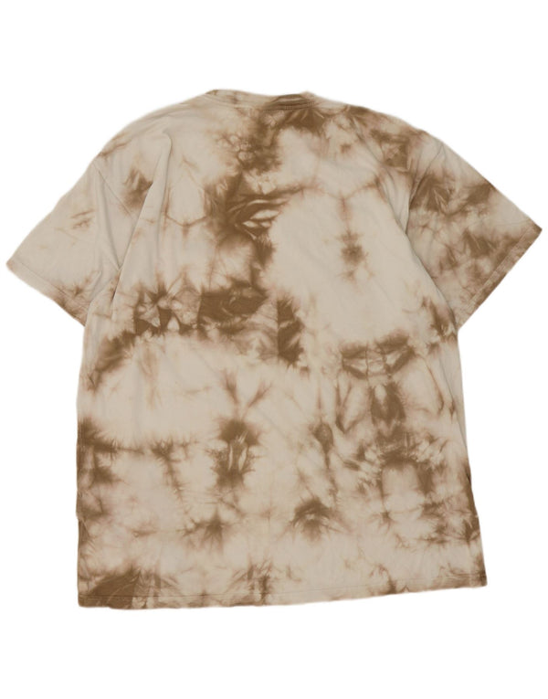 Camiseta masculina Carhartt Top XL Bege Tie Dye Algodão