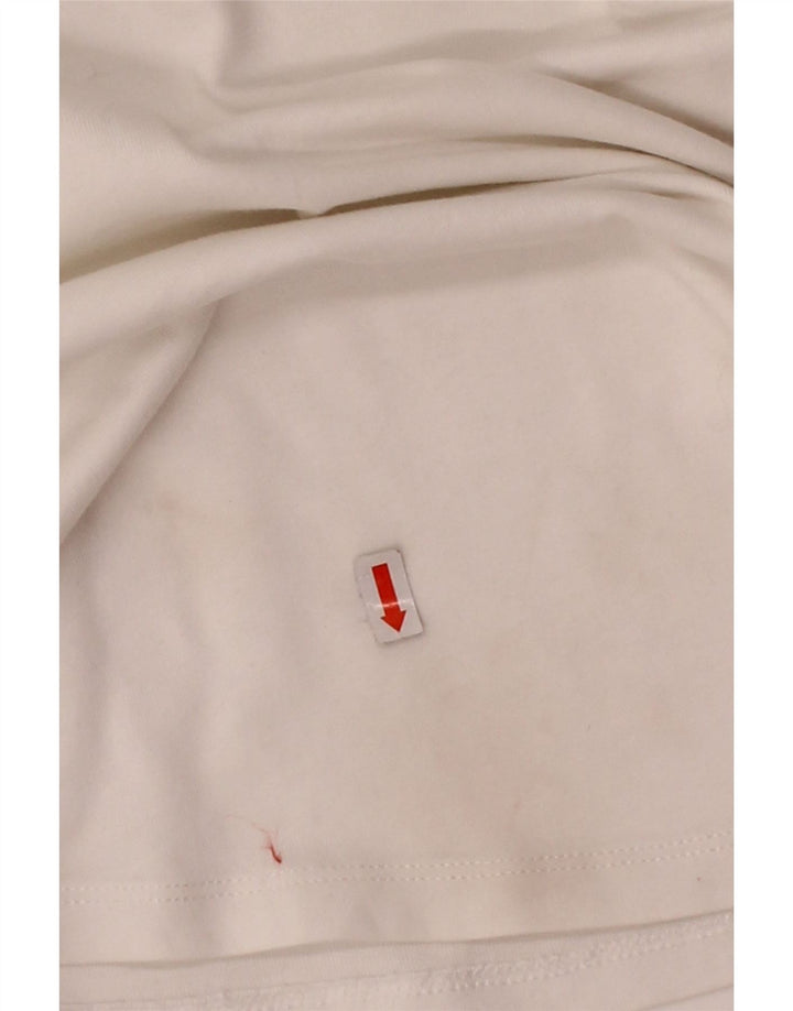 Camiseta feminina Nike UK 14 médio algodão branco