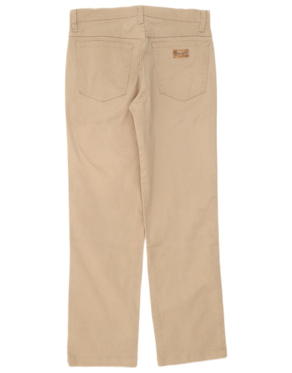 Calça Wrangler masculina Texas Straight Casual W32 L32 Algodão Bege