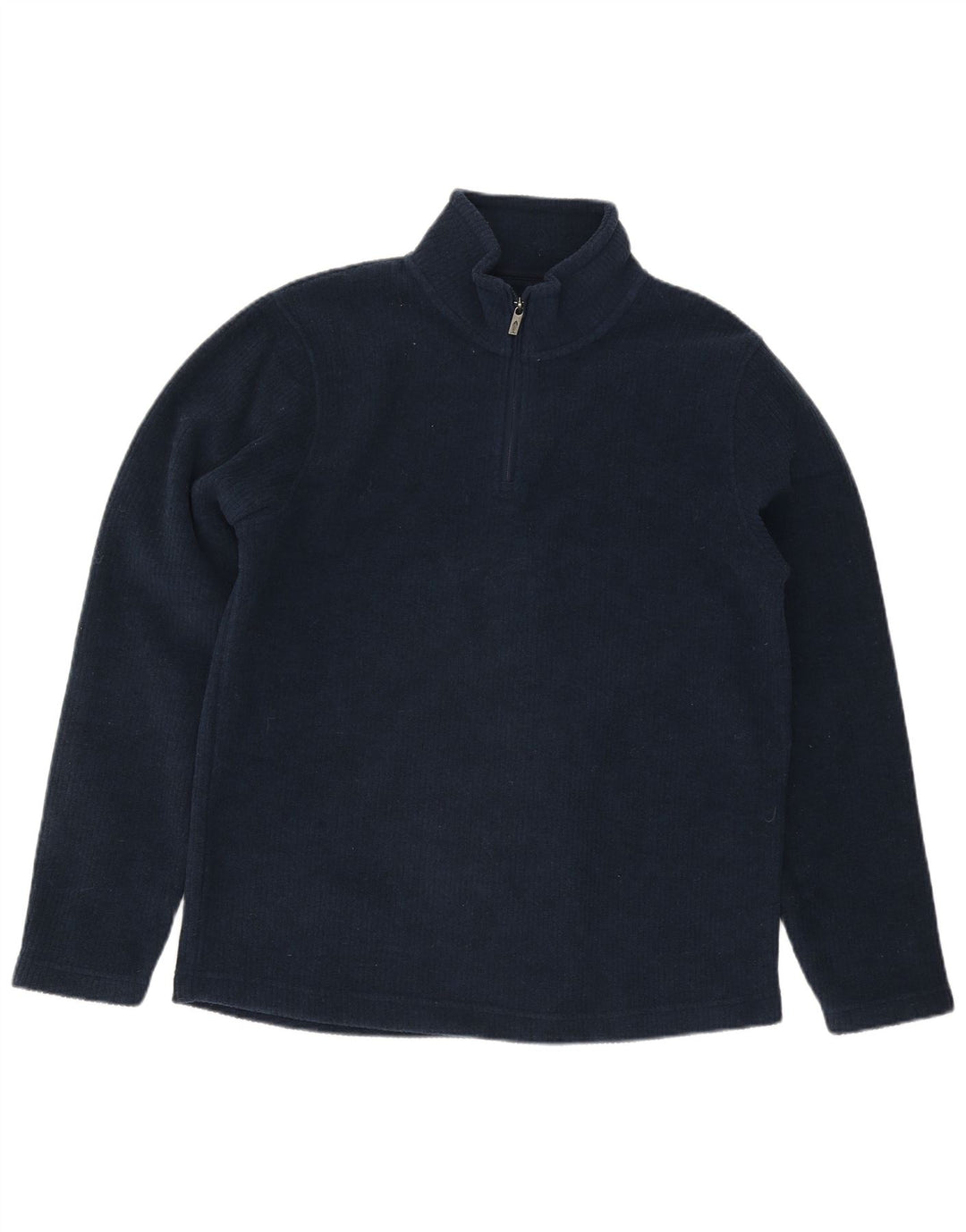 Moletom masculino Weird Fish com zíper e gola alta poliéster azul marinho
