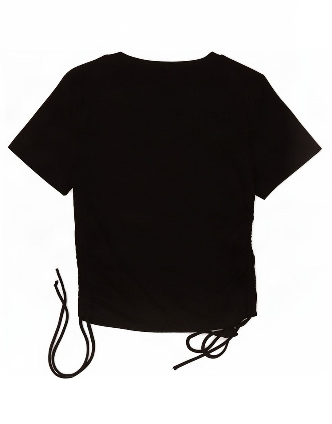 Zara Womens Crop Top UK 12 Médio Preto Poliéster