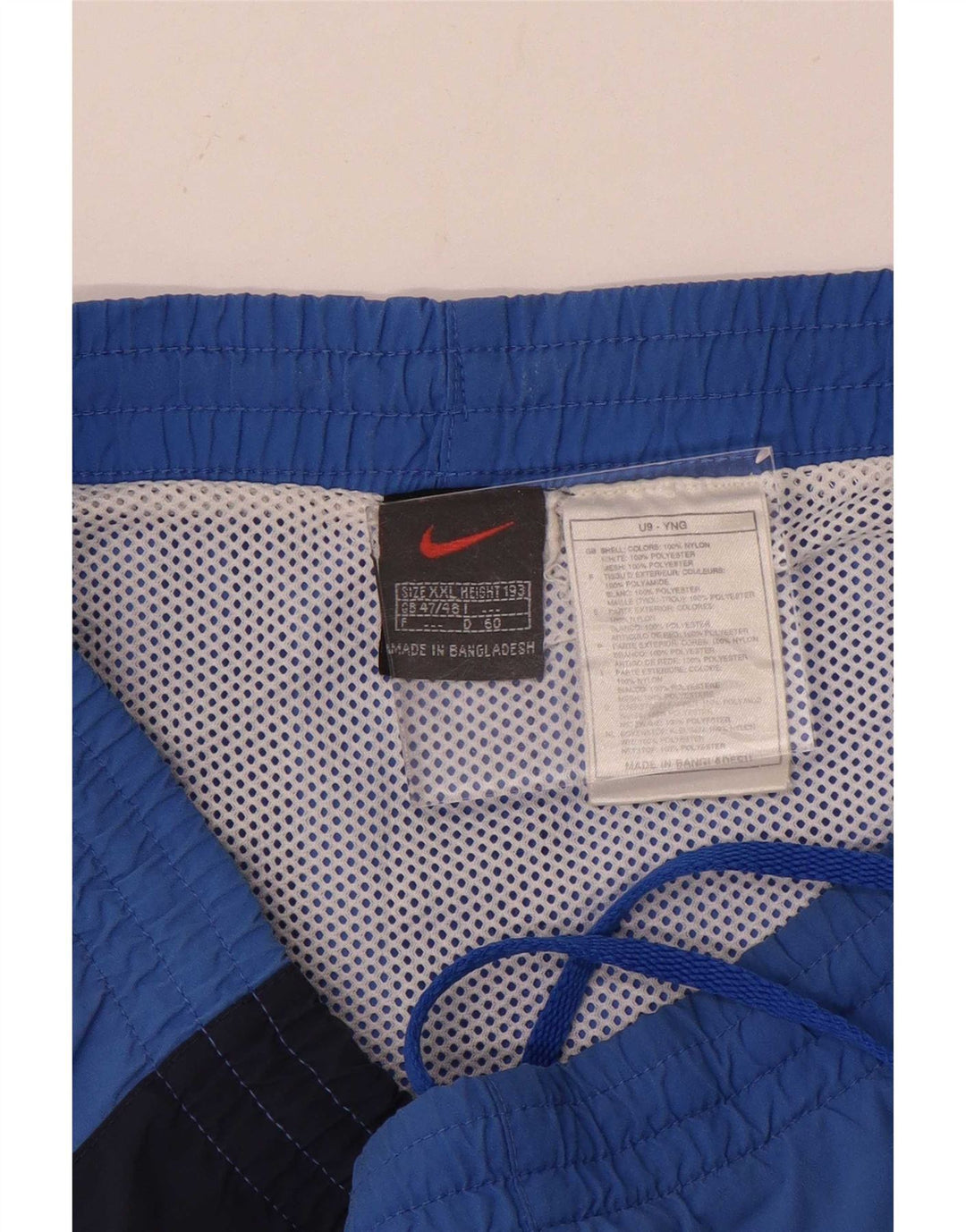 Shorts esportivos masculinos Nike 2XL azul colorblock nylon