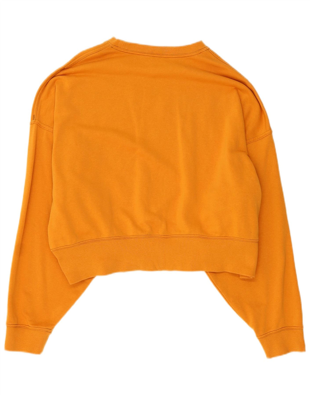 NIKE feminino oversized crop moletom jumper UK 14 médio laranja algodão
