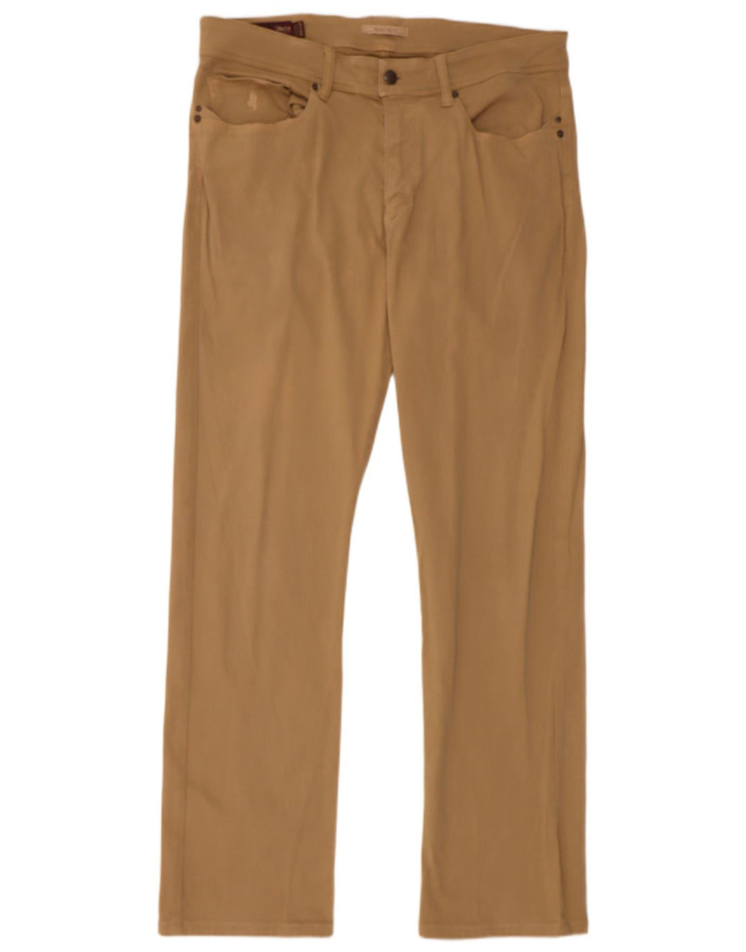 MARLBORO CLASSICS Calça masculina reta casual W33 L30 bege