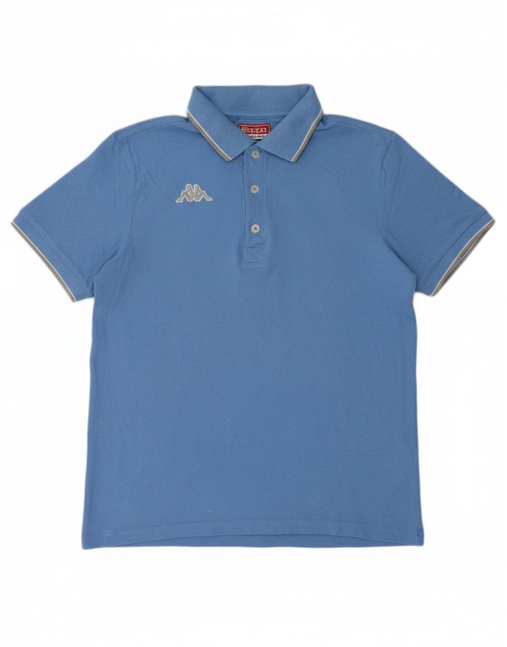 Camisa polo masculina KAPPA algodão azul médio