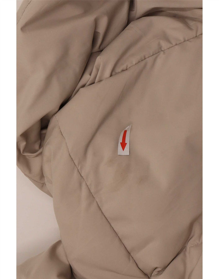 Jaqueta acolchoada feminina Max & Co. UK 10 poliéster bege pequeno