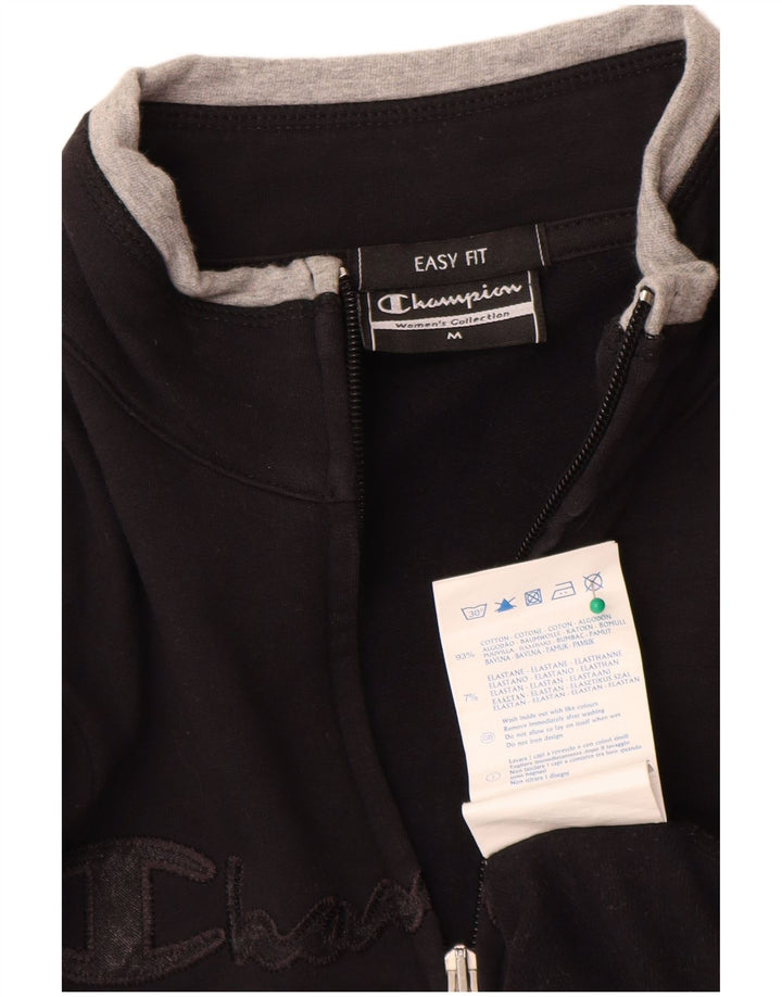 Jaqueta feminina Champion Easy Fit Graphic Tracksuit UK 14 Médio Preto