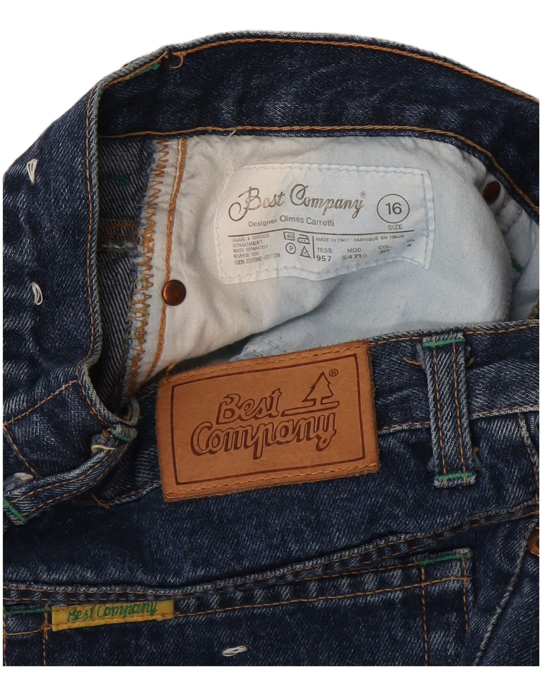 BEST COMPANY Jeans Cônicos Meninas 15-16 Anos W30 L32 Azul Marinho Algodão