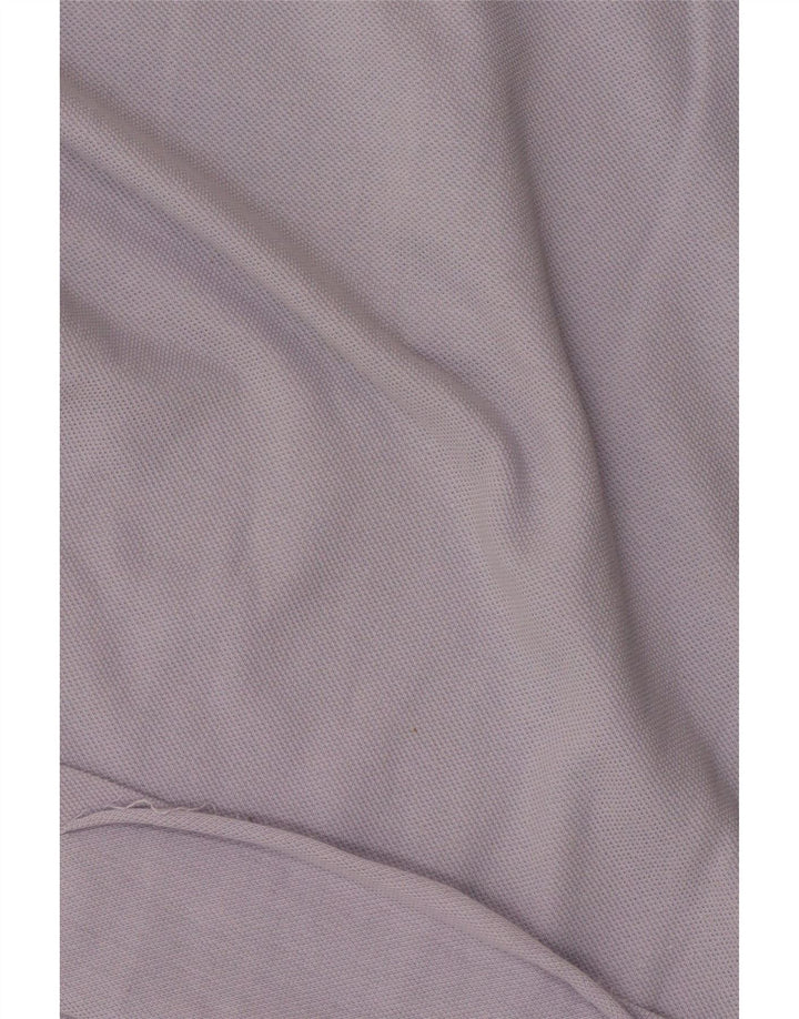 Camisa polo feminina LACOSTE tamanho 38 algodão roxo médio