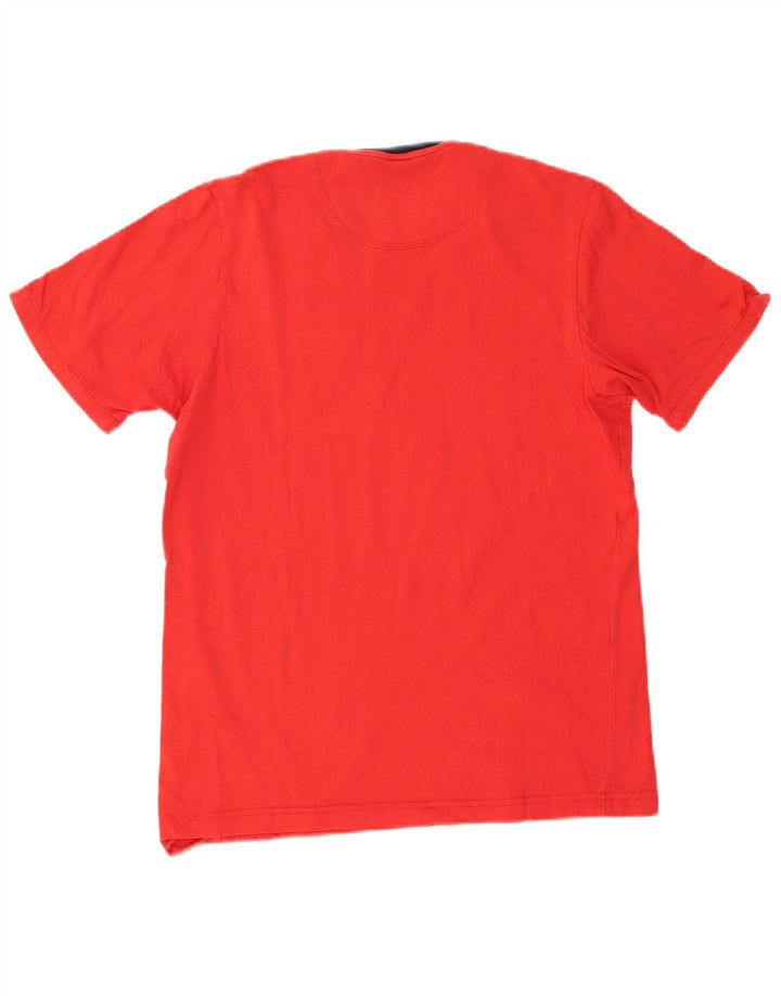Adidas Mens Graphic T-Shirt Top Médio Algodão Vermelho