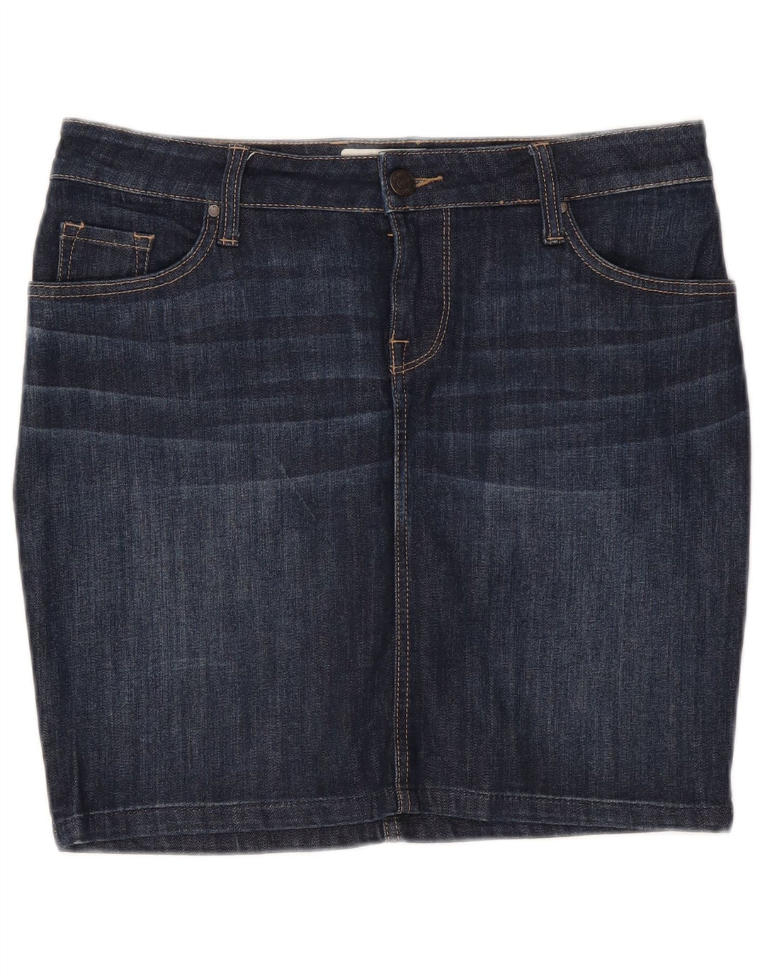 Saia jeans feminina Mustang W32 grande azul