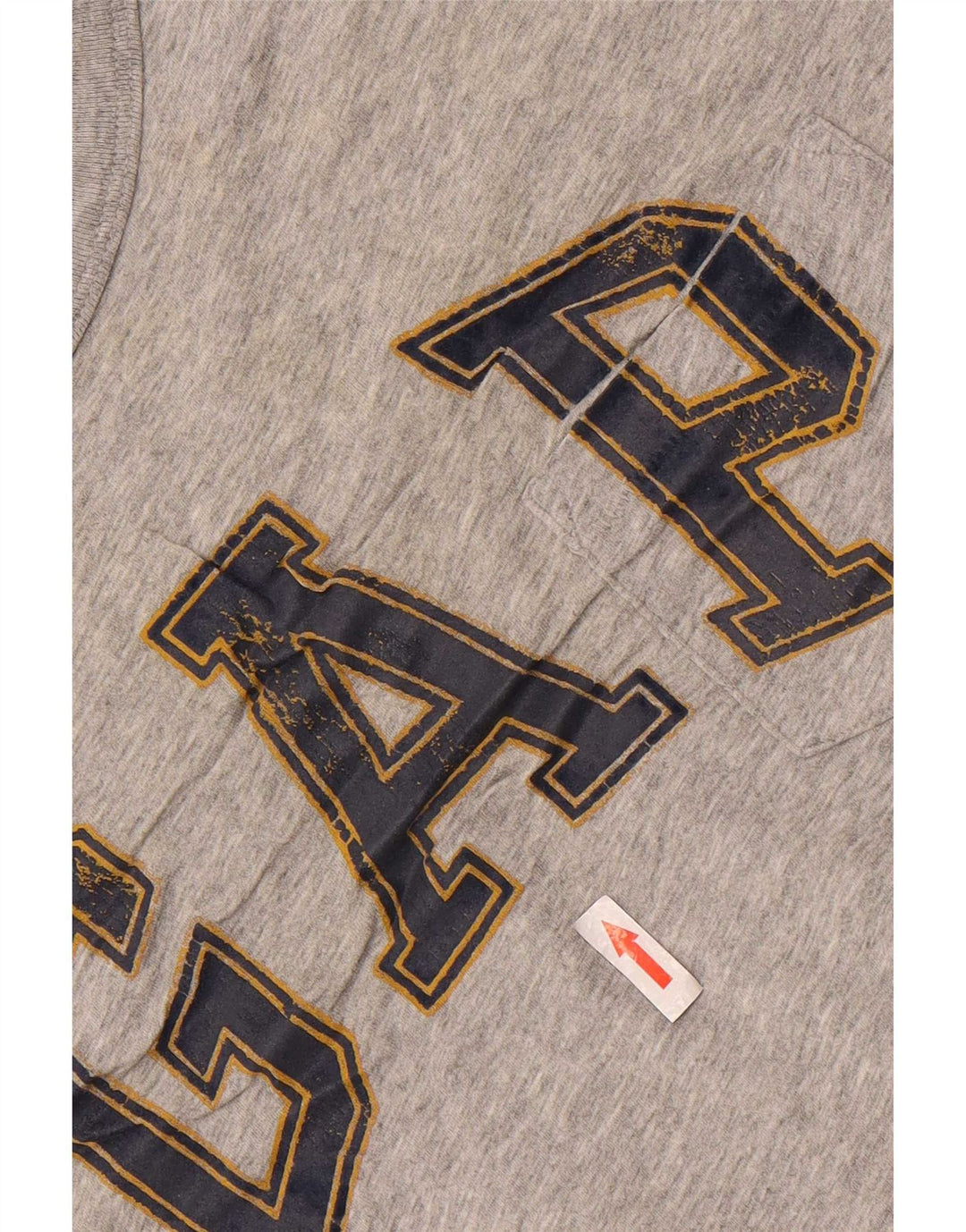 Camiseta masculina gráfica Gap grande cinza