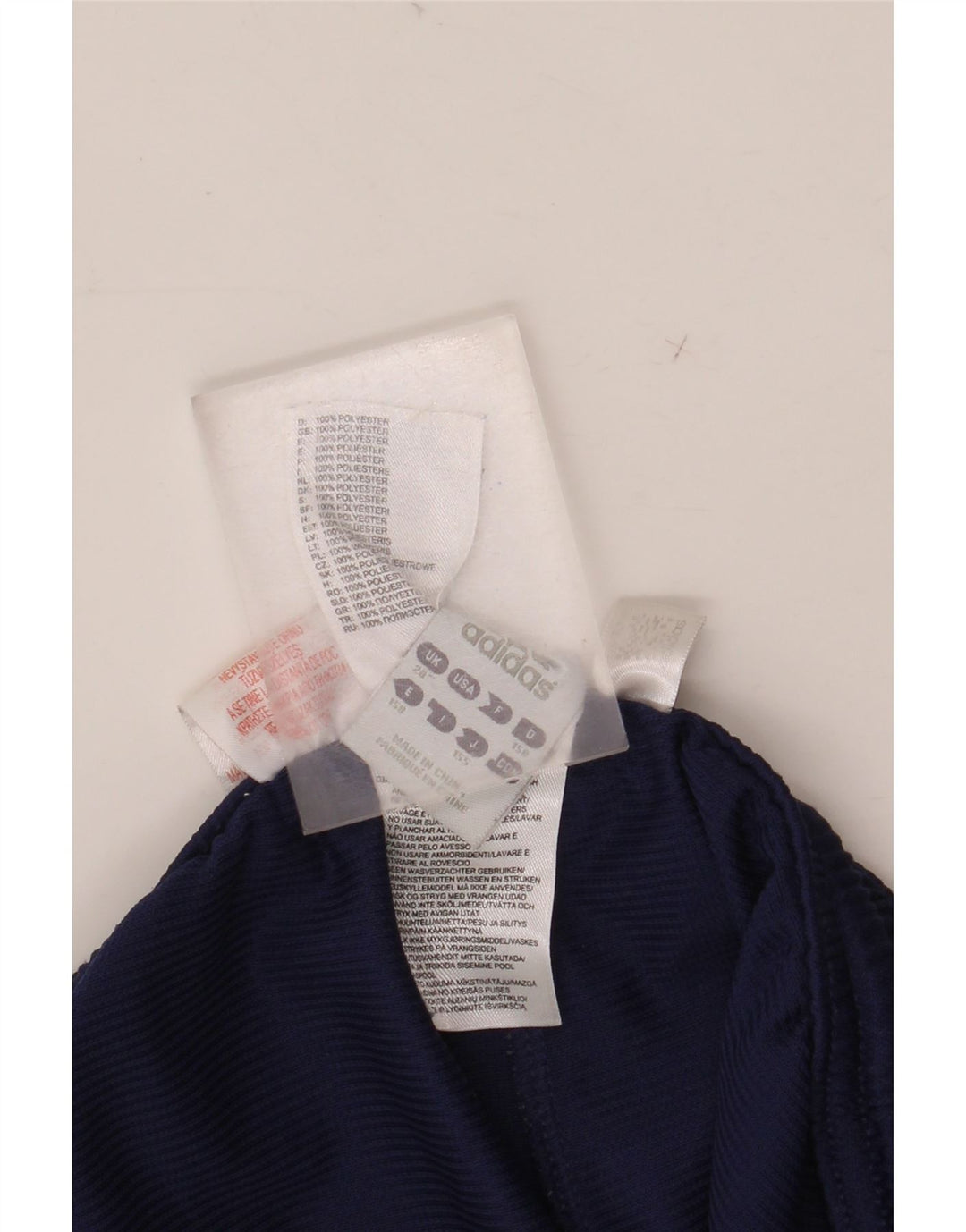 ADIDAS Womens Climalite Sport Shorts UK 12 Médio Azul Marinho Colorblock