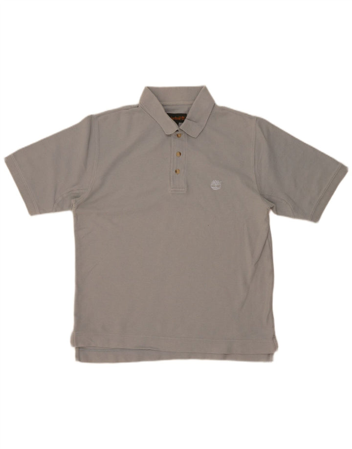 Camisa polo masculina Timberland cinza médio algodão