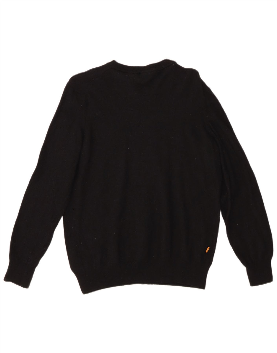 Suéter feminino TIMBERLAND com gola redonda Reino Unido 16 grande lã preta