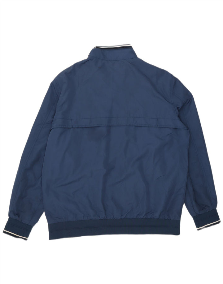 Jaqueta bomber masculina Marks & Spencer Reino Unido 42 XL azul poliéster