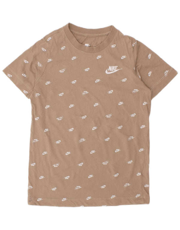 Camiseta Nike Boys Graphic Top 8-9 Anos Pequeno Algodão Bege
