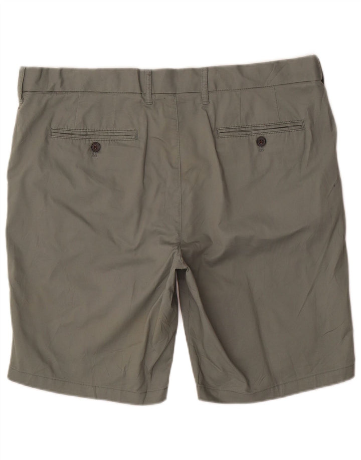 Shorts chino masculino Marks & Spencer W38 XL algodão cáqui