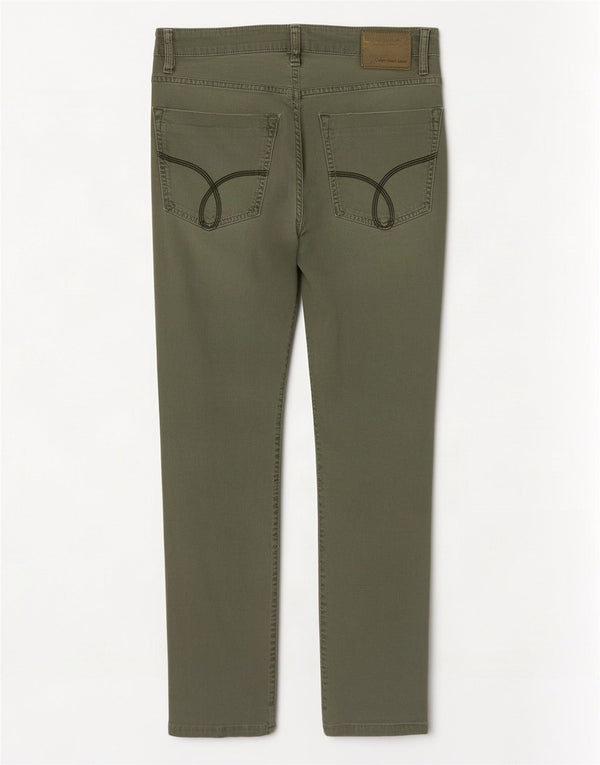 Calça skinny feminina Calvin Klein W28 L24 algodão verde