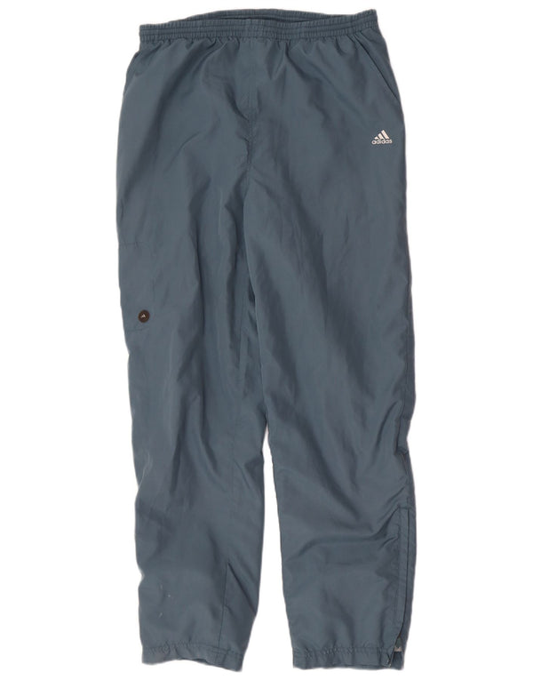 Calça de treino feminina Adidas Joggers UK 12 poliéster azul médio