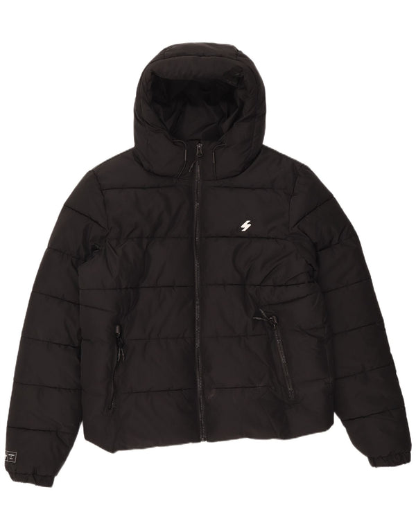 Jaqueta acolchoada masculina Superdry UK 44 2XL poliéster preto