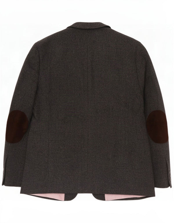 Gant Jaqueta masculina blazer de 2 botões IT 58 4XL Lã cinza
