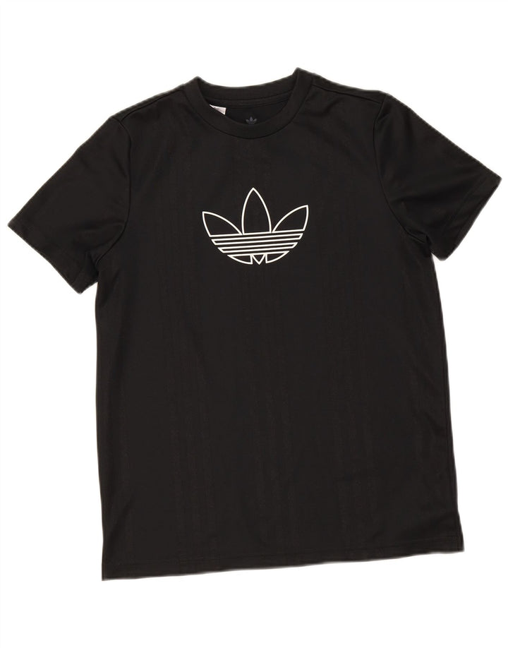 Camiseta Adidas Meninos Graphic 12-13 Anos Preto Poliéster