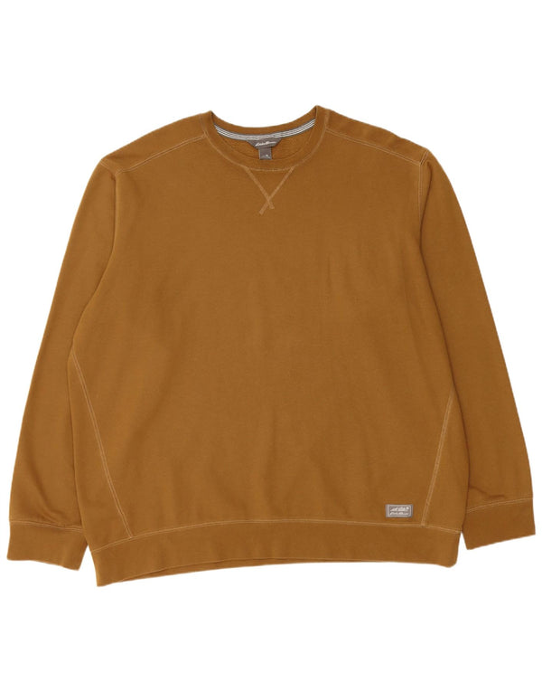 EDDIE BAUER Moletom masculino Jumper XL algodão marrom