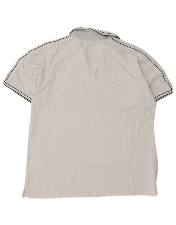 Camisa polo feminina Lotto UK 14 grande algodão cinza