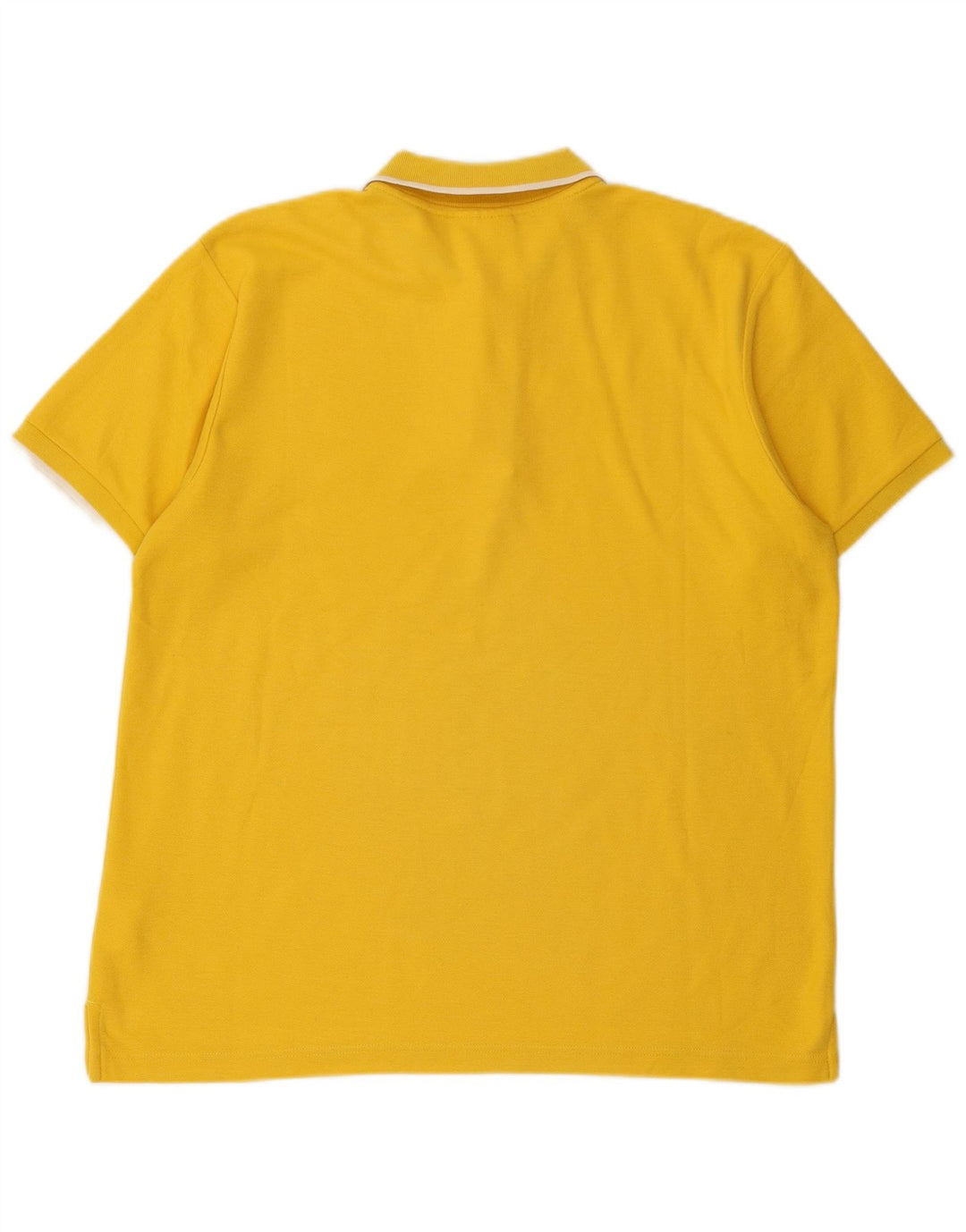 Reebok Mens Classic Polo Camisa Médio Algodão Amarelo
