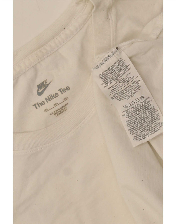 Camiseta masculina Nike Top 3XL algodão branco