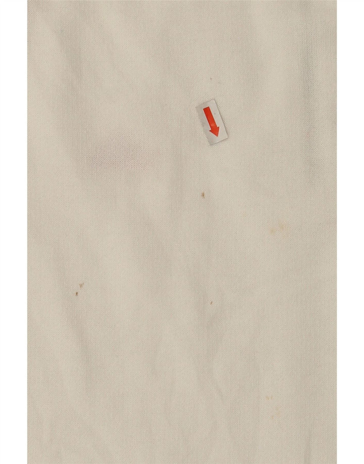 Moletom masculino ELLESSE com zíper e gola alta de algodão branco