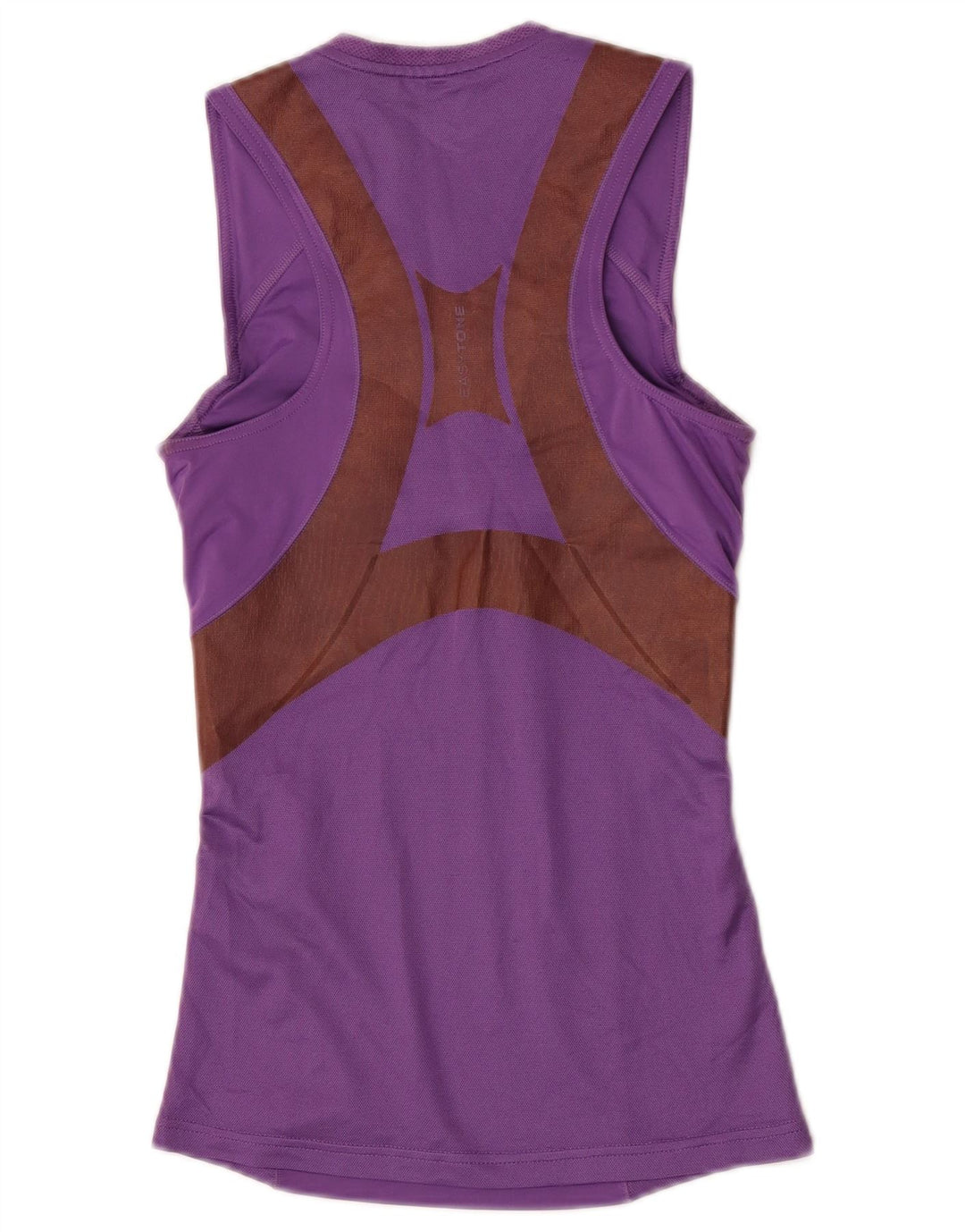 Reebok Womens Vest Top UK 4/6 XS Roxo Colourblock Poliéster
