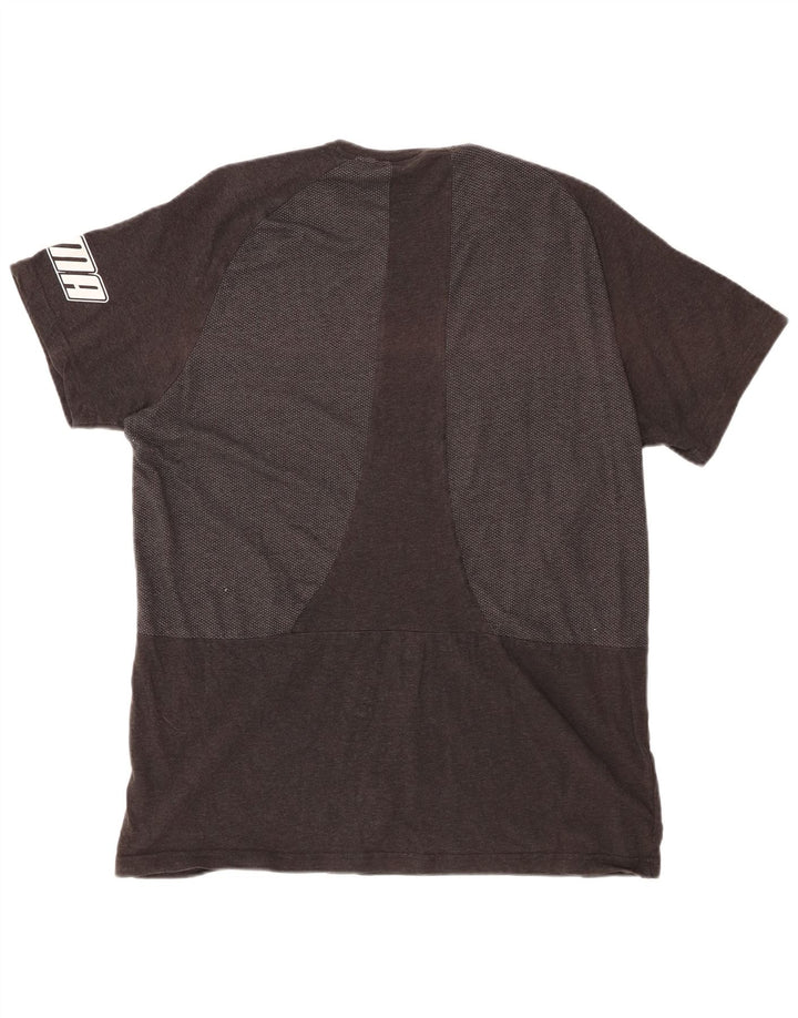 Camiseta gráfica masculina PUMA Top 2XL cinza colorblock